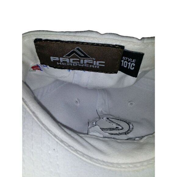 Lexus Strapback Hat Pacific Headwear White Black Embroidered Fox Classic Omaha - Picture 7 of 7